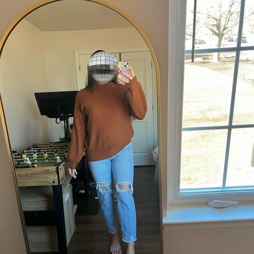 POPSUGAR Rust Sweater - Picture 2 of 3